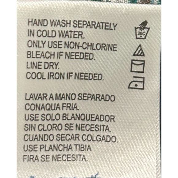 Bila Maxi Dress XL Blue Floral Crochet Tiered Cottagecore Boho Sleeveless Beachy - Picture 11 of 12